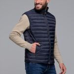 Μπλε αμάνικο ανδρικό μπουφάν γιλέκο PAPARAZZI