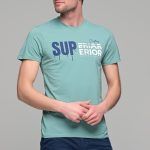 πράσινο κοντομάνικο ανδρικό t-shirt