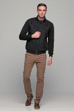 Ανδρικό παντελόνι chino υφασμάτινο MASSARO κάμελ - Slim fit