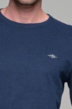 Μπλε ανδρική μακρυμάνικη μπλούζα με στάμπα FRL