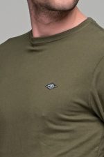 Πράσινο χακί ανδρική μακρυμάνικη μπλούζα με στάμπα FRL