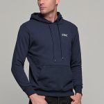 Μπλε ανδρικό φούτερ με κουκούλα FR με print FRL