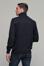 Μπλε ανδρικό ζιβάγκο με πλέξη - regular fit