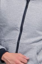 Μπλε ανδρικό μπουφάν bomber αδιάβροχο διπλής όψης - slim fit