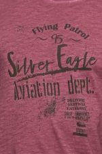 Κόκκινο μπορντό ανδρικό κοντομάνικο T-SHIRT με ξέβαμμα washed