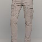 Cargo ανδρικό παντελόνι με τσέπες γκρι - Straight fit