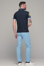Καλοκαιρινό Ανδρικό Chino Παντελόνι MASSARO Σιελ- Slim fit - Image 9