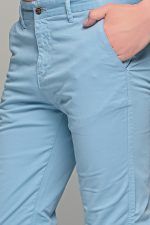 Καλοκαιρινό Ανδρικό Chino Παντελόνι MASSARO Σιελ- Slim fit - Image 2