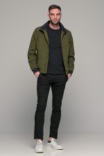 Καλοκαιρινό ανδρικό chino παντελόνι MASSARO μαύρο - Slim fit