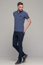 Καλοκαιρινό ανδρικό chino παντελόνι MASSARO μπλε - Slim fit