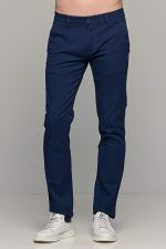 Καλοκαιρινό ανδρικό chino παντελόνι MASSARO μπλε - Slim fit