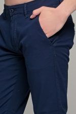 Καλοκαιρινό ανδρικό chino παντελόνι MASSARO μπλε - Slim fit