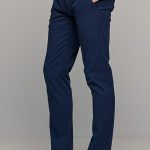 Καλοκαιρινό ανδρικό chino παντελόνι MASSARO μπλε - Slim fit