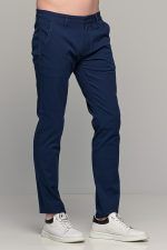 Καλοκαιρινό ανδρικό chino παντελόνι MASSARO μπλε - Slim fit