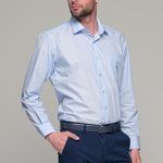 Θαλασσί Πουκάμισο PAPARAZZI με Τσεπάκι - Classic Fit