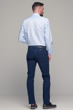 Θαλασσί Πουκάμισο PAPARAZZI με Τσεπάκι - Classic Fit - Image 9