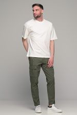 Oversized ανδρικό t-shirt λευκό - Image 9