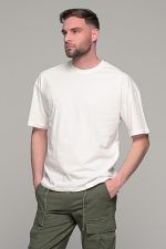 Oversized ανδρικό t-shirt λευκό