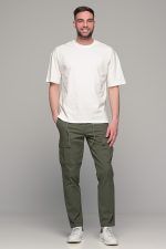 Oversized ανδρικό t-shirt λευκό - Image 7