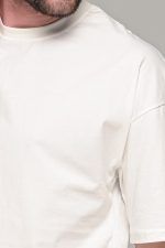 Oversized ανδρικό t-shirt λευκό - Image 2