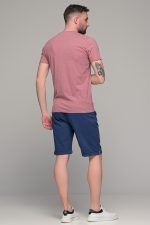 Ροζ ανδρικό κοντομάνικο T-SHIRT με πιτσιλιά - Image 9