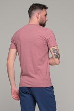 Ροζ ανδρικό κοντομάνικο T-SHIRT με πιτσιλιά - Image 6