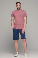 Ροζ ανδρικό κοντομάνικο T-SHIRT με πιτσιλιά - Image 7