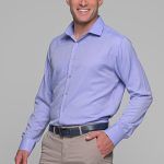 Μωβ Λιλά Oxford Πουκάμισο PAPARAZZI χωρίς Τσεπάκι - Slim Fit