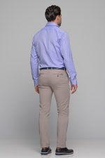 Μωβ Λιλά Oxford Πουκάμισο PAPARAZZI χωρίς Τσεπάκι - Slim Fit - Image 9