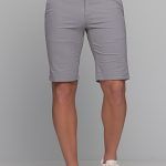 Γκρι Ανδρική Βερμούδα Chino Βαμβακερή