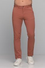 Καλοκαιρινό Ανδρικό Chino Παντελόνι MASSARO Κοραλί - Slim fit