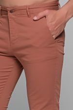 Καλοκαιρινό Ανδρικό Chino Παντελόνι MASSARO Κοραλί - Slim fit - Image 2