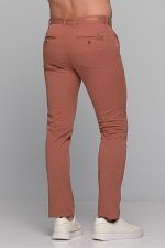 Καλοκαιρινό Ανδρικό Chino Παντελόνι MASSARO Κοραλί - Slim fit - Image 5