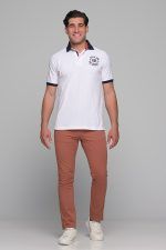 Καλοκαιρινό Ανδρικό Chino Παντελόνι MASSARO Κοραλί - Slim fit - Image 6
