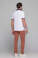 Καλοκαιρινό Ανδρικό Chino Παντελόνι MASSARO Κοραλί - Slim fit - Image 8