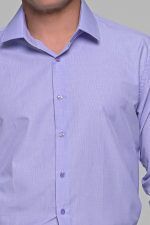 Μωβ Λιλά Πτι Καρό Πουκάμισο PAPARAZZI χωρίς Τσεπάκι - Slim Fit - Image 2