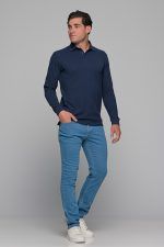 Καλοκαιρινό Ανδρικό Ανοιχτόχρωμο Τζιν Massaro Παντελόνι με Ελαστικό– Straight Fit - Image 6