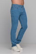 Καλοκαιρινό Ανδρικό Ανοιχτόχρωμο Τζιν Massaro Παντελόνι με Ελαστικό– Straight Fit - Image 3