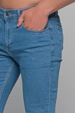 Καλοκαιρινό Ανδρικό Ανοιχτόχρωμο Τζιν Massaro Παντελόνι με Ελαστικό– Straight Fit - Image 2