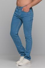 Καλοκαιρινό Ανδρικό Ανοιχτόχρωμο Τζιν Massaro Παντελόνι με Ελαστικό– Straight Fit - Image 4