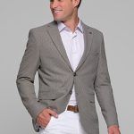 Μπεζ άμμου ανδρικό σακάκι ΑΜ - slim fit