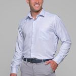 Σιελ Πουκάμισο Με Μπλε Μικροσχέδιο PAPARAZZI και Τσεπάκι - Classic Fit