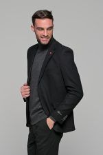 Μαύρο σακάκι ανδρικό AM- slim fit - Image 4
