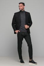Μαύρο σακάκι ανδρικό AM- slim fit - Image 8