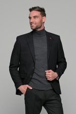 Μαύρο σακάκι ανδρικό AM- slim fit - Image 3