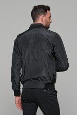 Μαύρο-Μπορντό ανδρικό μπουφάν bomber αδιάβροχο διπλής όψης - slim fit - Image 6