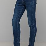 Ανδρικό μπλε τζιν παντελόνι PAPARAZZI με διακριτικό ξέβαμμα χώρις σκίσιμο – skinny fit