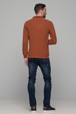 Ταμπά βελουτέ ανδρικό πλεκτό MS με φερμουάρ - Image 9