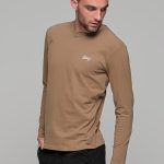 Κάμελ ανδρική μακρυμάνικη μπλούζα με στάμπα Freeland