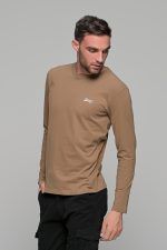 Κάμελ ανδρική μακρυμάνικη μπλούζα με στάμπα Freeland